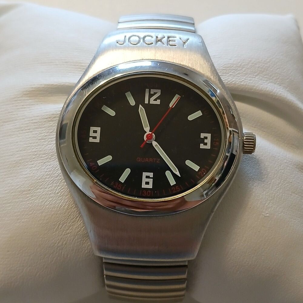 Y2K Jockey Women's Quartz Watch Stainless Steel Expansion Band 37mm